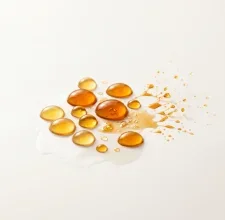 Amber prebiotic fibre extract droplets